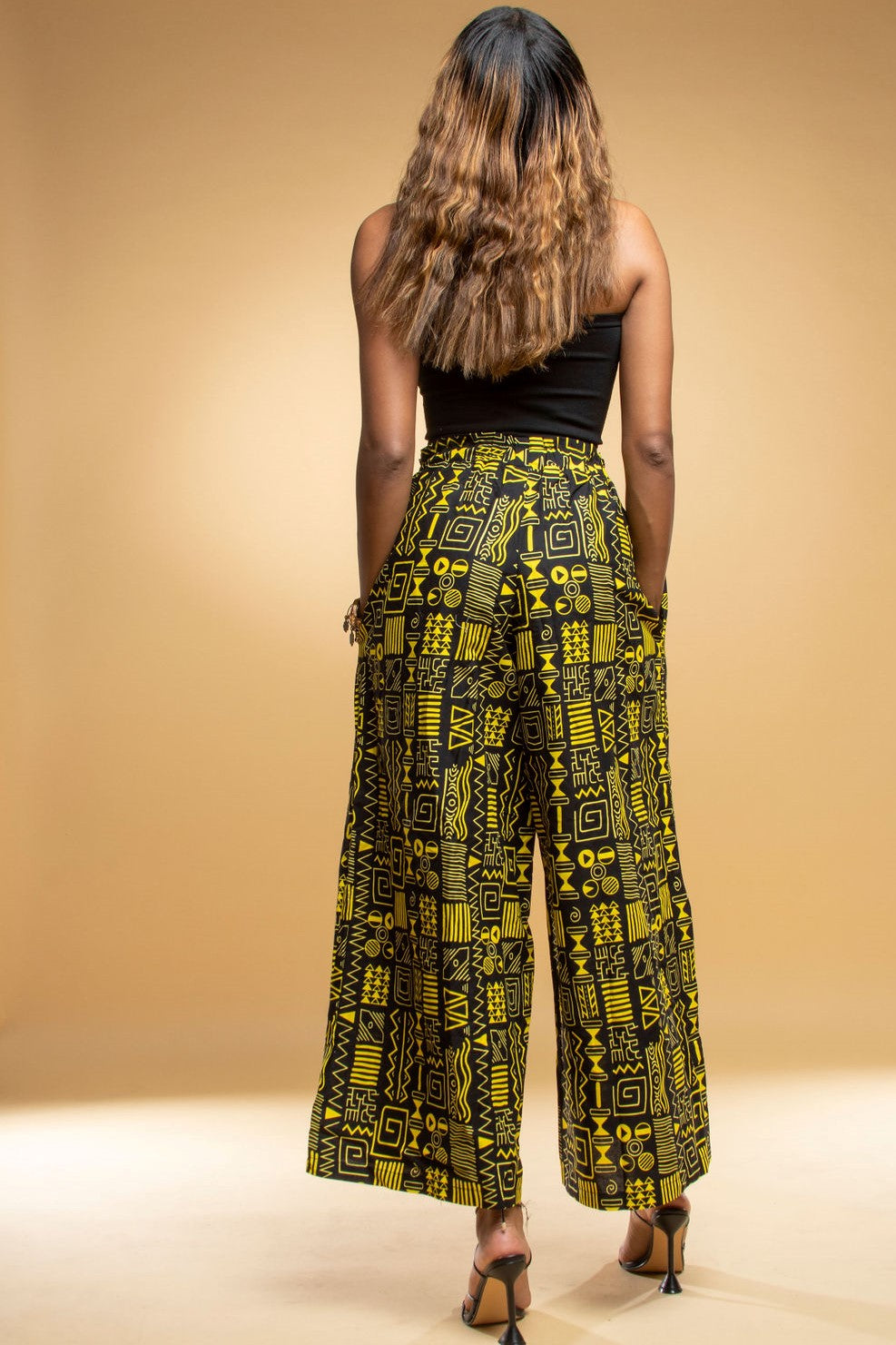 Ngozi Pants - Black & Yellow