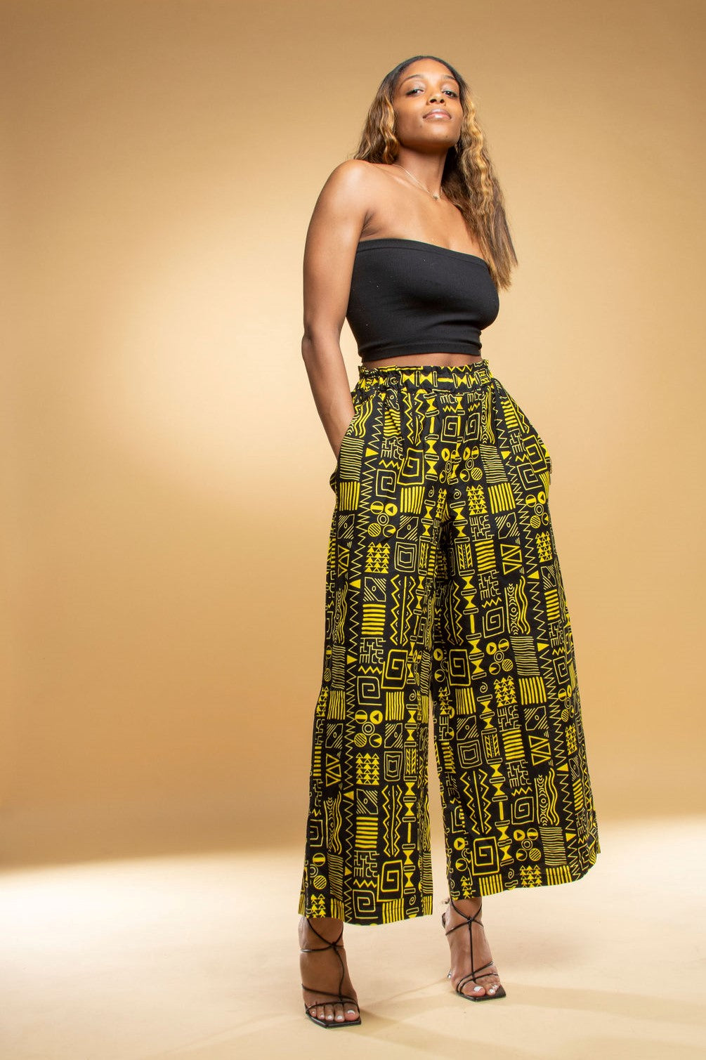 Ngozi Pants - Black & Yellow