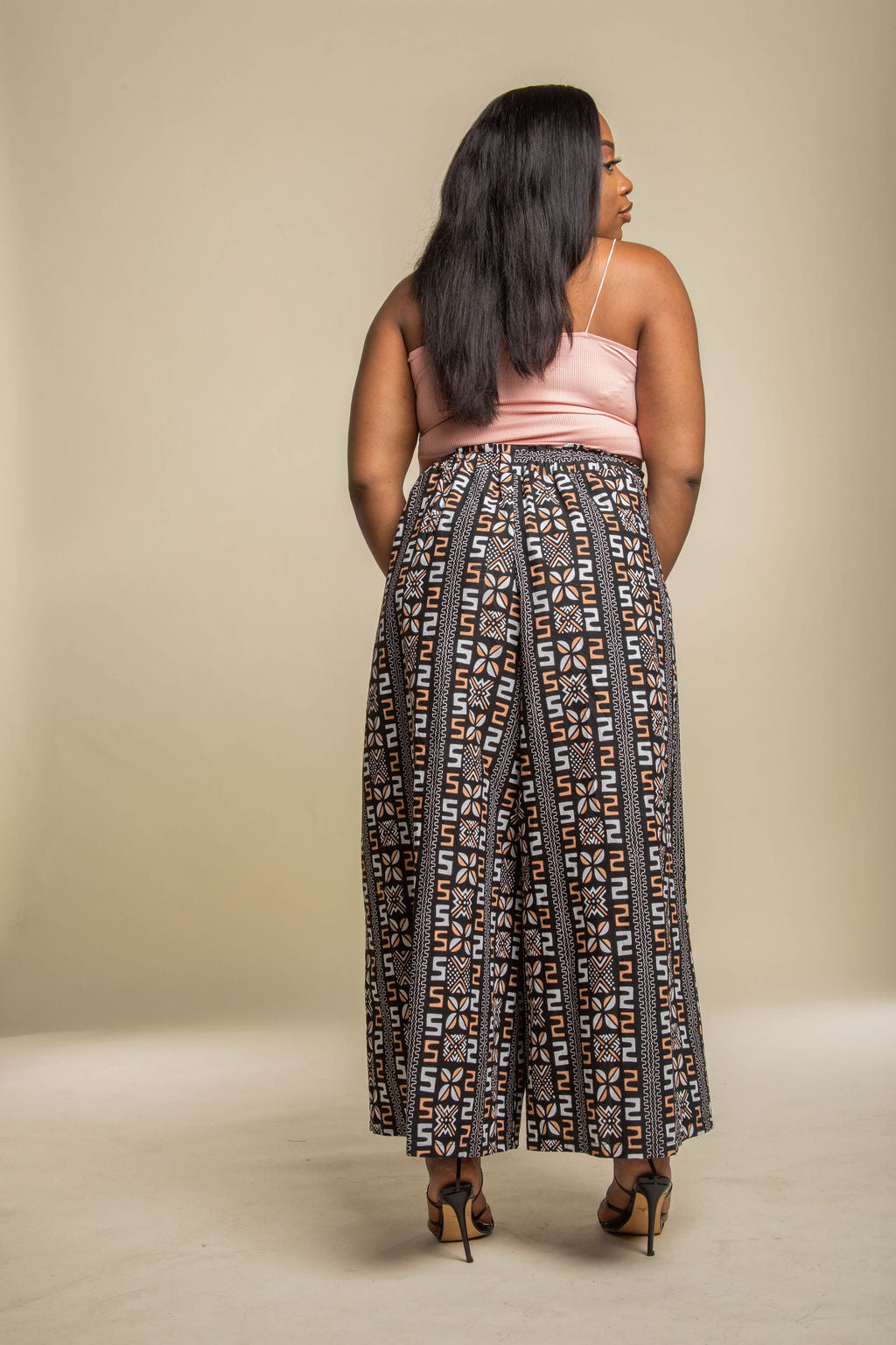 Ngozi Pants - Black & Blush