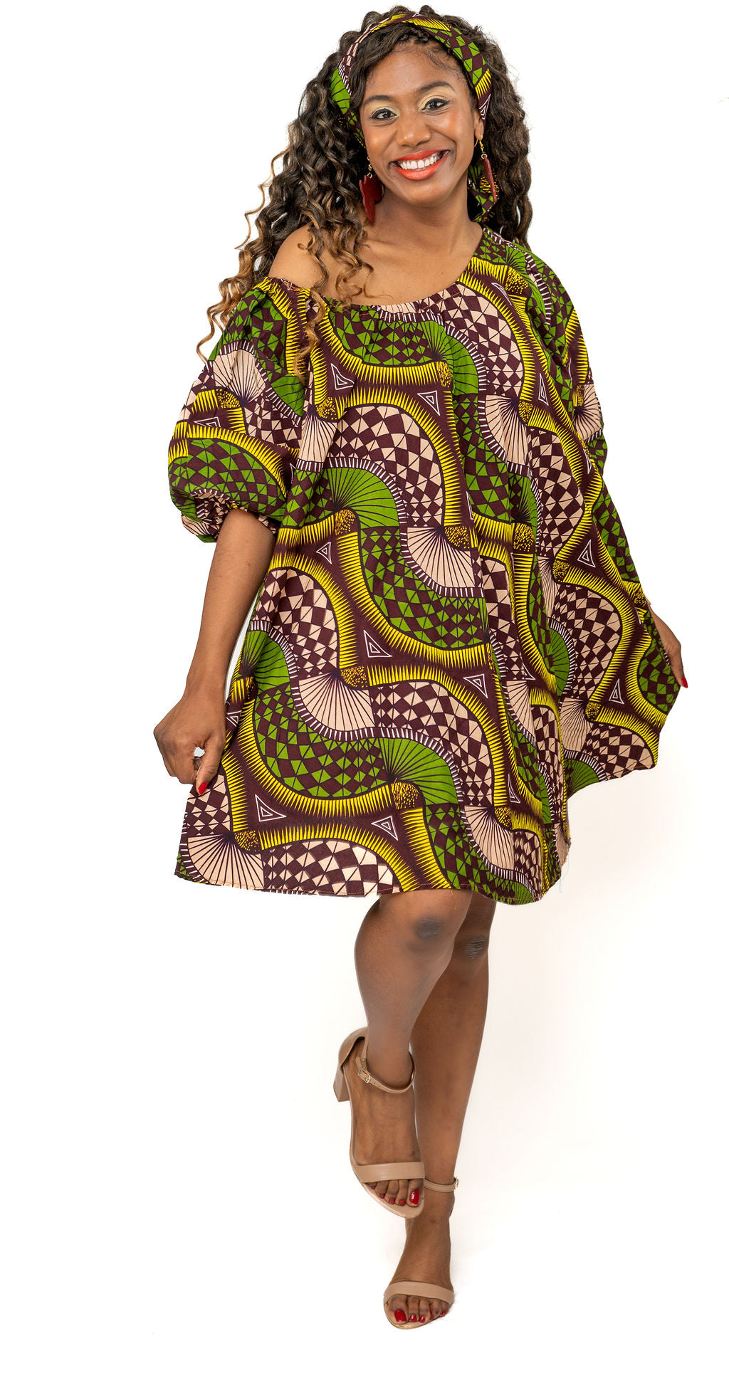 Nta-woven Adwoa Ankara Bubu Dress